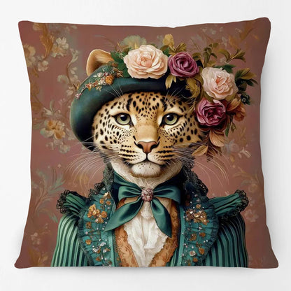 Animal Royalty Cushion Covers 45cm | Regal Animal Portraits & Vintage Style
