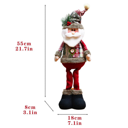 Large Santa Snowman Reindeer Christmas Ornament