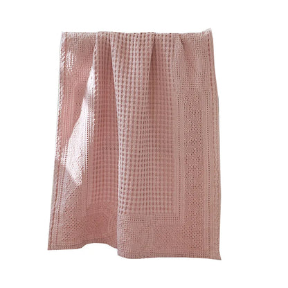 Cotton Waffle & Twill Bath Towel | 70 x 140cm | Textured Woven Designs