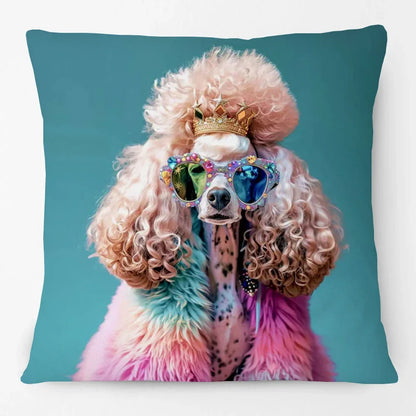 Fashion Animal Portrait Cushion Covers | Poodle Dog Pug Cat Fox Monkey Duck Elephant Throw Pillow Cases