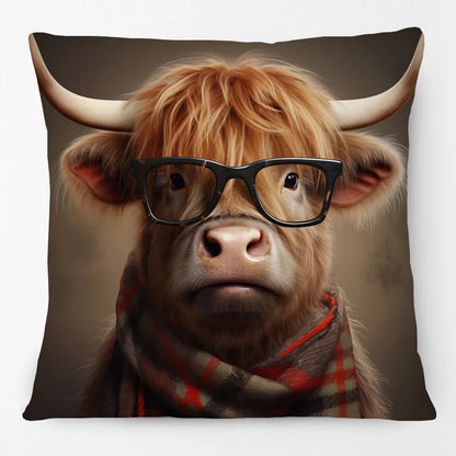 Cushion Cover Funky Farm Vintage Fox Highland Cow Sheep Alpaca Goat Donkey Horse