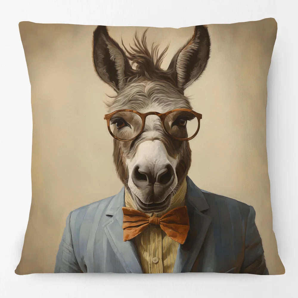 Cushion Cover Vintage Funky Horse Donkey Cow Dog