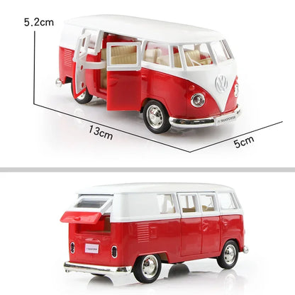 VW Kombi Van Red Metal Collection Cars
