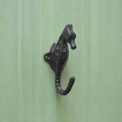 Seahorse Hook Rustic Cast Iron Beach House - The Renmy Store Homewares & Gifts 