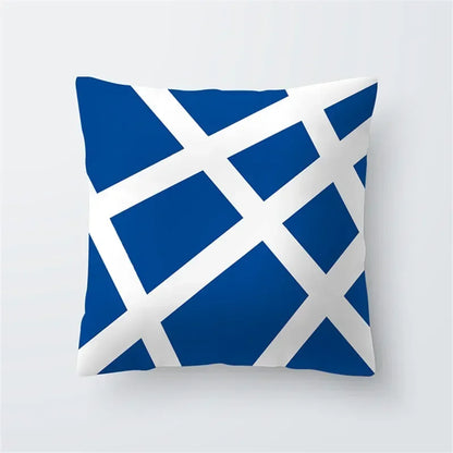 Cushion Cover Sea Life | Blues & Whites Coastal Decorative Throw Pillow