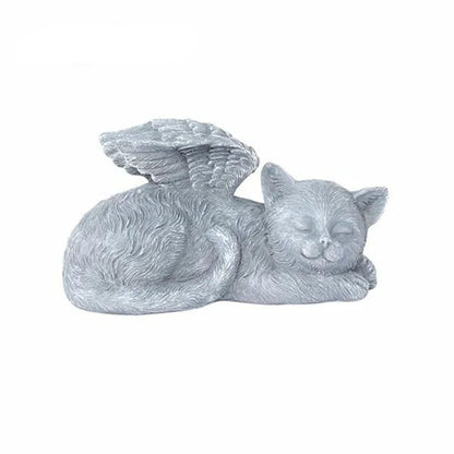 Angel Pet Memorial Statue | Resin Dog Cat Garden Ornament Sympathy Gift