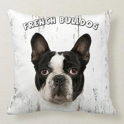 Cushion Cover Dog Breeds | 26 Breeds Polyester Cotton Sofa Pillow Case