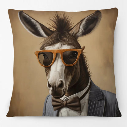 Cushion Cover Funky Farm Vintage Fox Highland Cow Sheep Alpaca Goat Donkey Horse