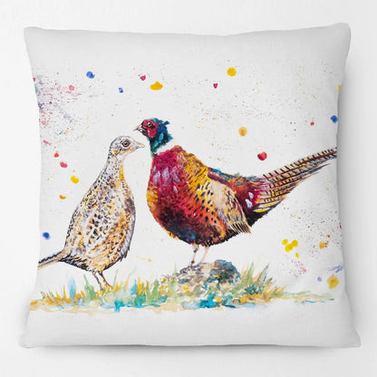 Highland Cow Fox Donkey Pheasant Cushion Cover | 45cm | Linen or Plush | Farmhouse Gift