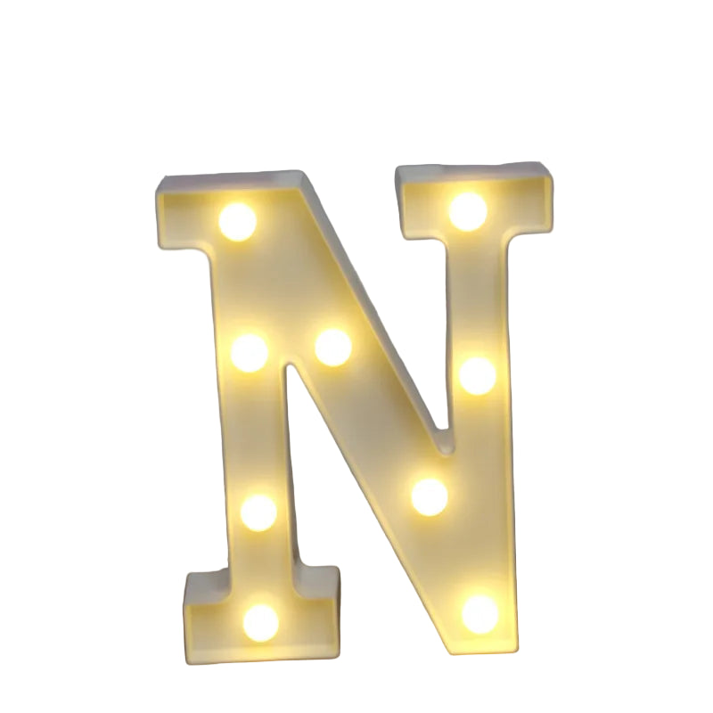 LED Light Alphabet Letter Number Decor