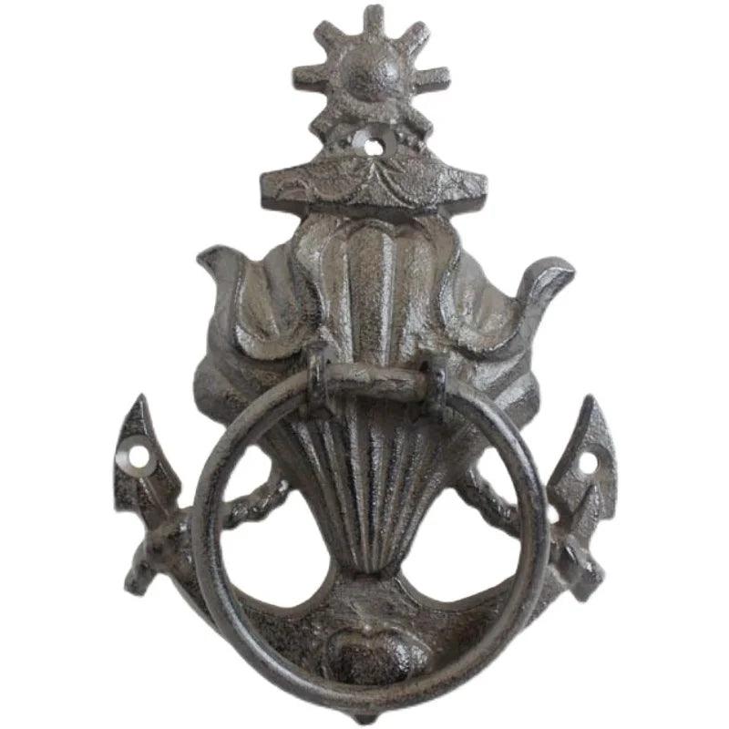 Door Knocker Shell Anchor Nautical Cast Iron