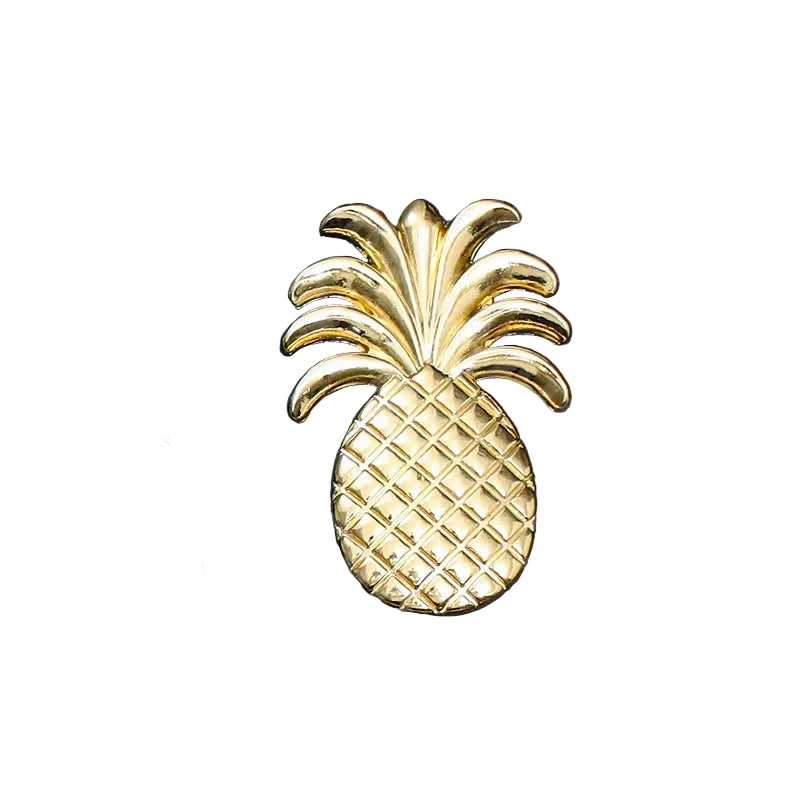 Gold Pineapple Cabinet Knob | Tropical Drawer Knob | Dresser & Furniture Hardware