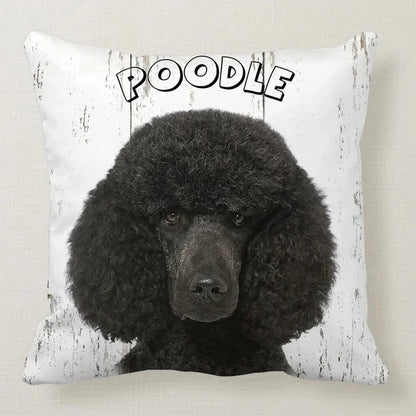 Cushion Cover Dog Breeds | 26 Breeds Polyester Cotton Sofa Pillow Case