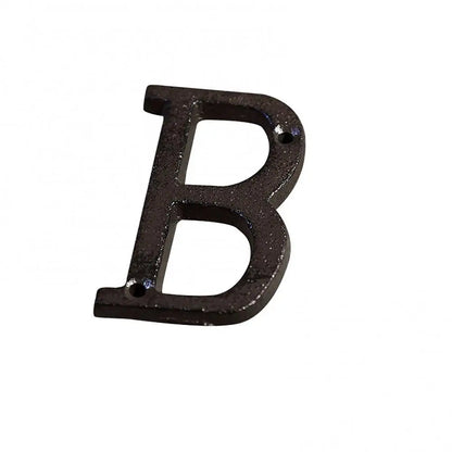 House Property Address A-Z Letter Alphabet Cast Iron Rustic