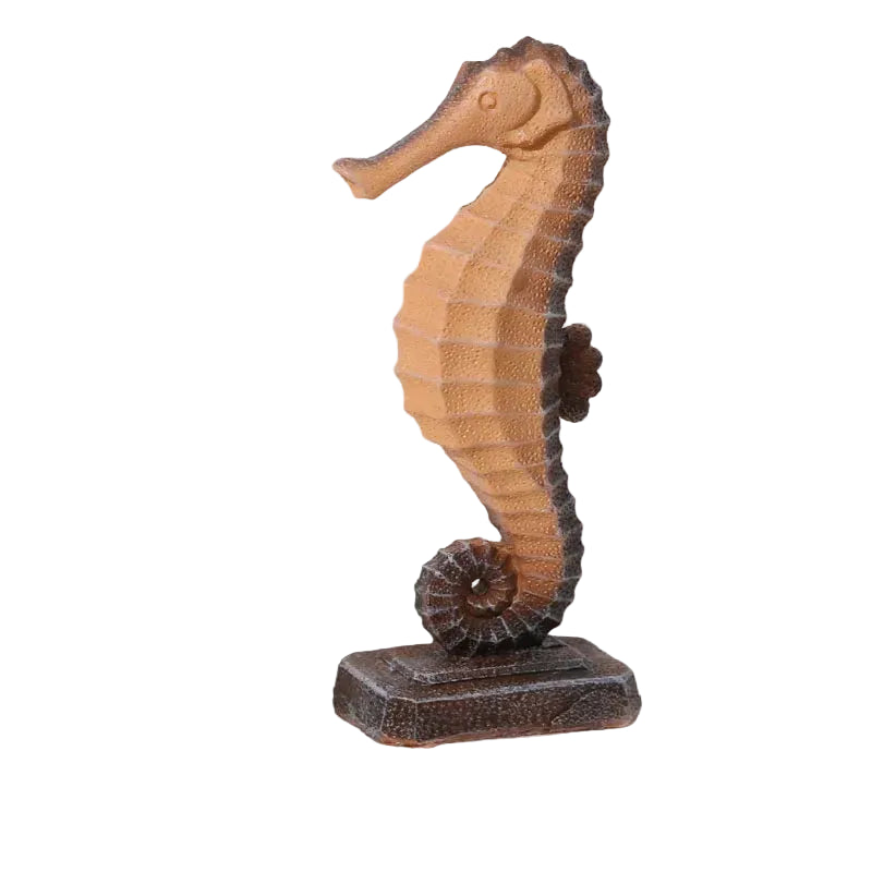 Seahorse Statue Resin Ornament | Mediterranean Coastal Decor | 3 Colours | Desktop Figurine