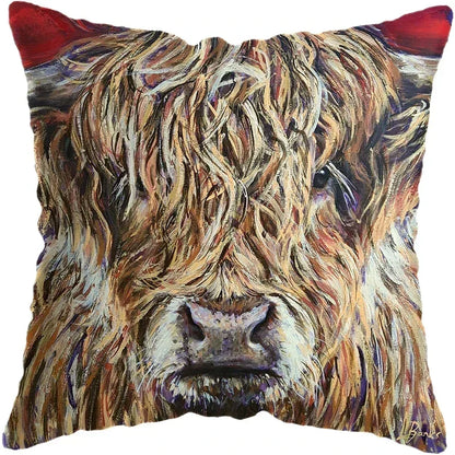 Cushion Cover Highland Cow Range - Multiple Sizes Available