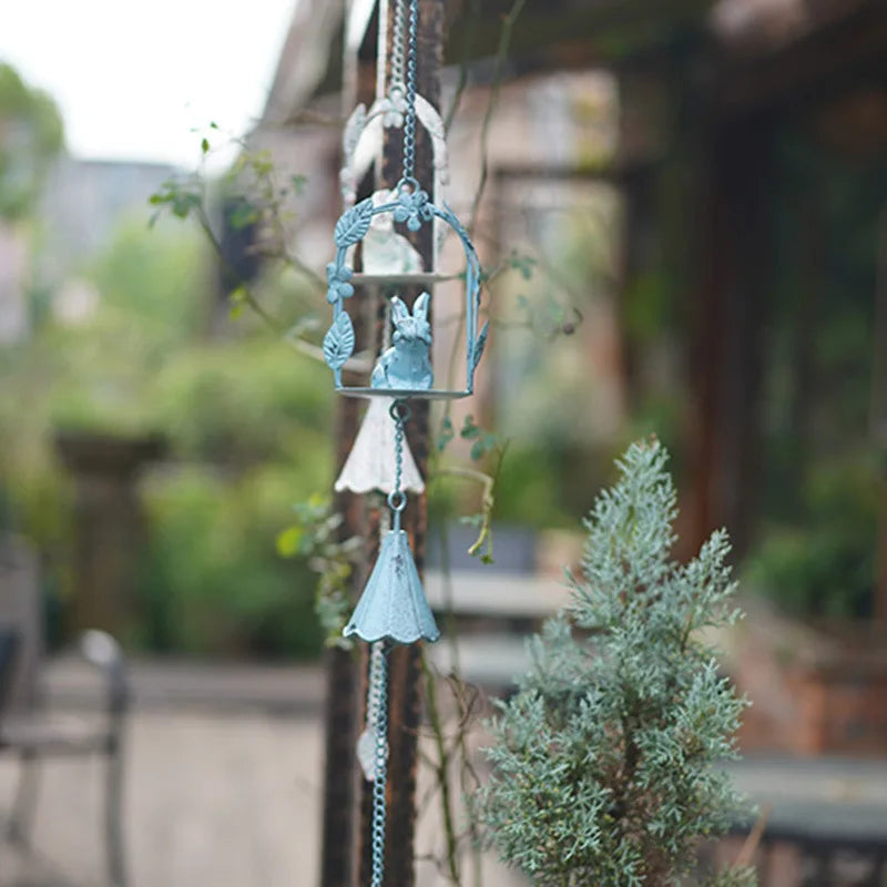 Rabbit Hanging Bell Vintage Iron