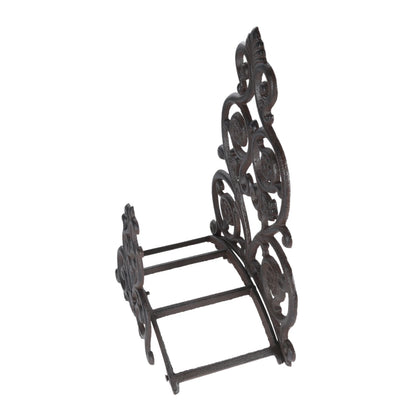 Cast Iron Garden Hose Holder Vintage Victorian Style | Antique Rusty Finish Wall Bracket