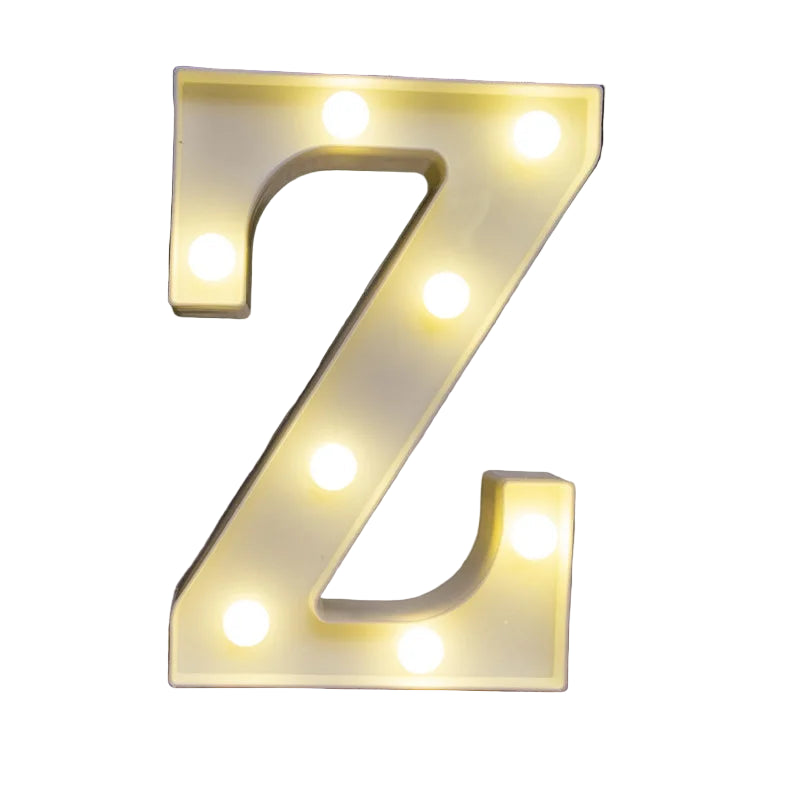 LED Light Alphabet Letter Number Decor