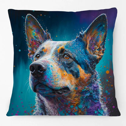 Australian Cattle Dog & Kelpie Red Heeler Cushion Cover | 45cm | Linen or Plush | Dog Lover Gift