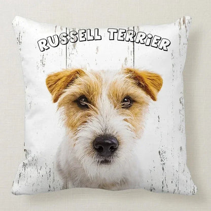 Cushion Cover Dog Breeds | 26 Breeds Polyester Cotton Sofa Pillow Case