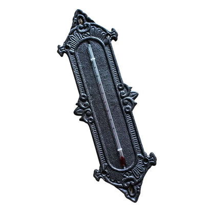 Thermometer Wall Mounted Cast Iron Vintage Style - 31x10.2cm
