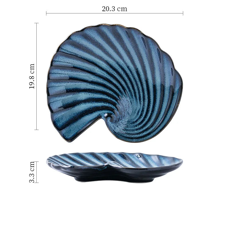 Plate Shell Coastal Beach House Kitchen