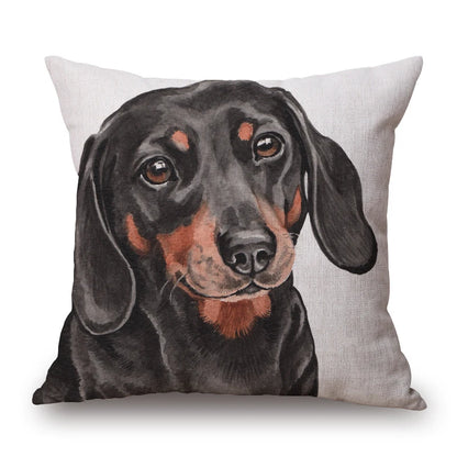 Dog Portrait Cushion Covers | Dalmatian, Boxer, Schnauzer & More | 45x45cm