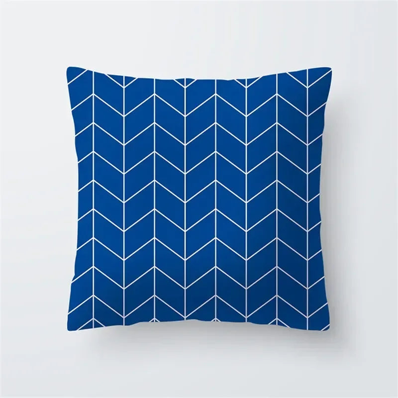 Cushion Cover Sea Life | Blues & Whites Coastal Decorative Throw Pillow