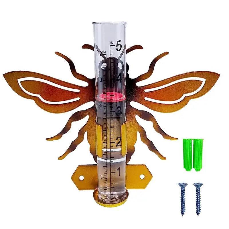 Rain Gauge Bee Rustic Garden - The Renmy Store Homewares & Gifts 