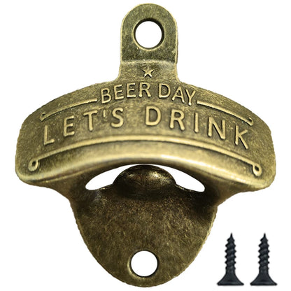 Bottle Opener Wall Lets Drink Beer Metal