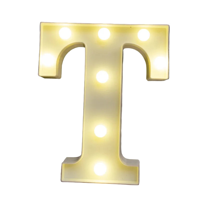 LED Light Alphabet Letter Number Decor