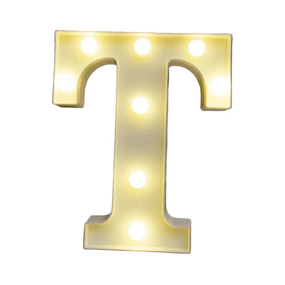 LED Light Alphabet Letter Number Decor