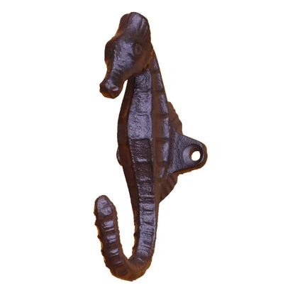 Seahorse Hook Rustic Cast Iron Beach House - The Renmy Store Homewares & Gifts 