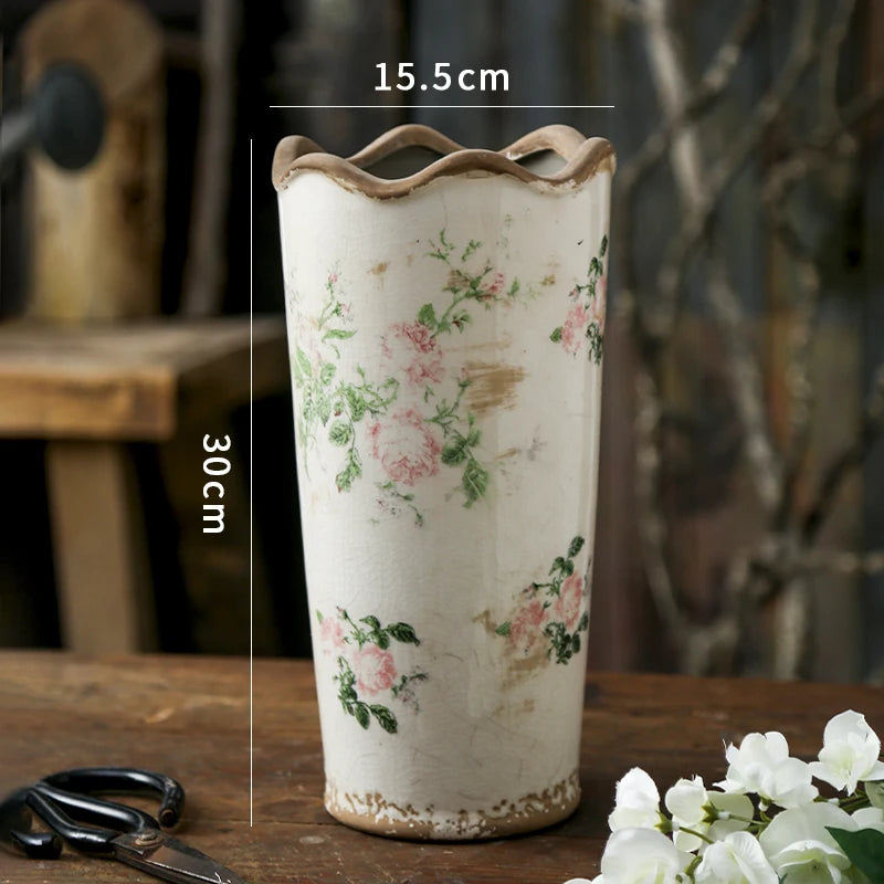 Vase Jug Shabby Chic Rose Cottage