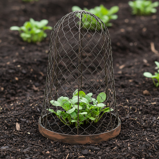 Metal Garden Cloche Rustic Bell Dome | 30cm x 48cm Plant Protection
