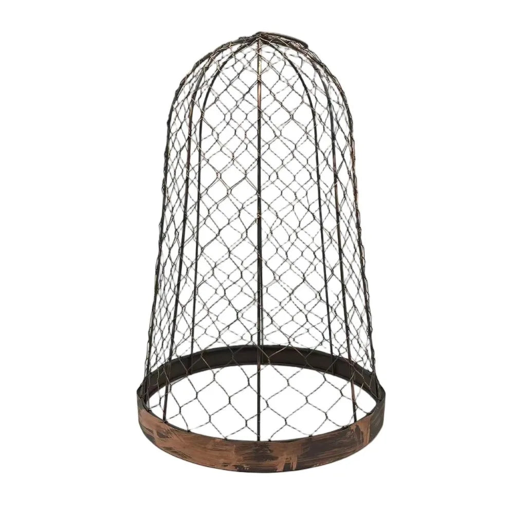 Metal Garden Cloche Rustic Bell Dome | 30cm x 48cm Plant Protection