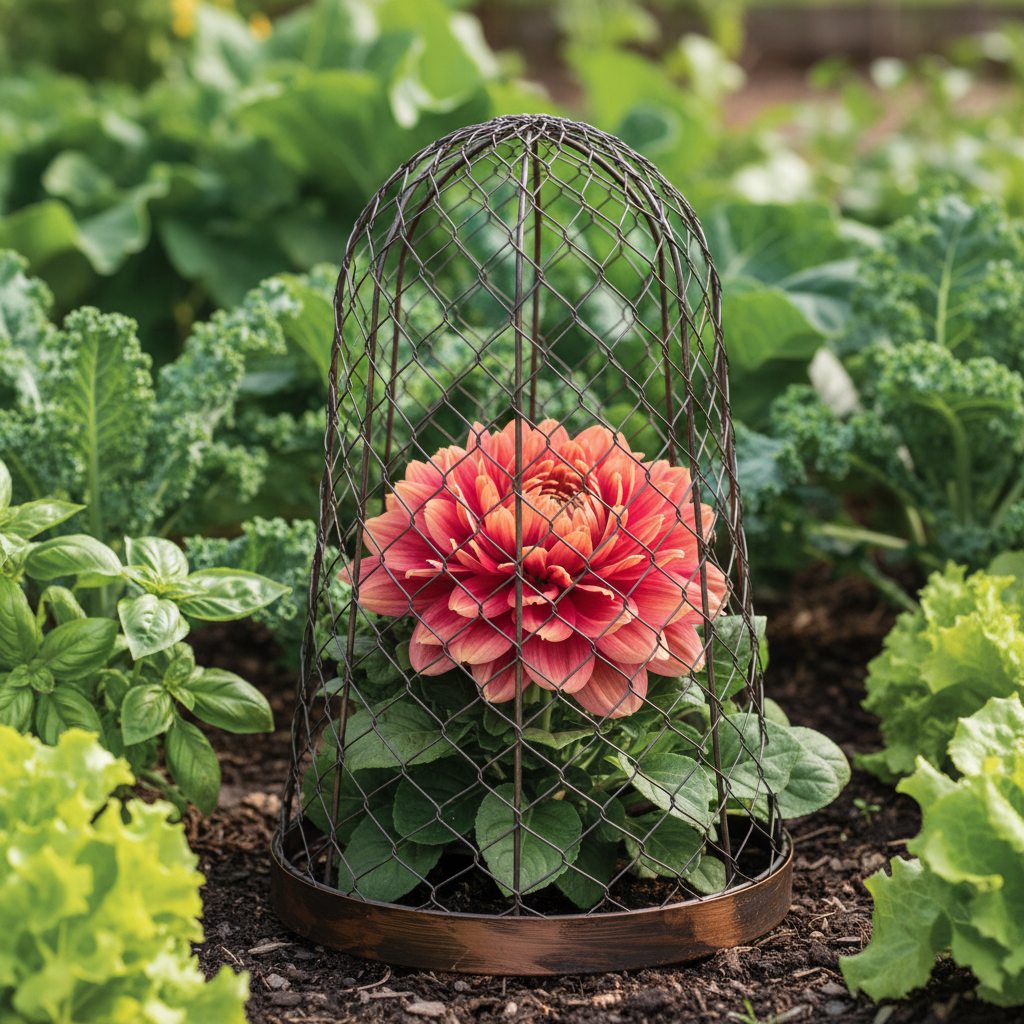 Metal Garden Cloche Rustic Bell Dome | 30cm x 48cm Plant Protection