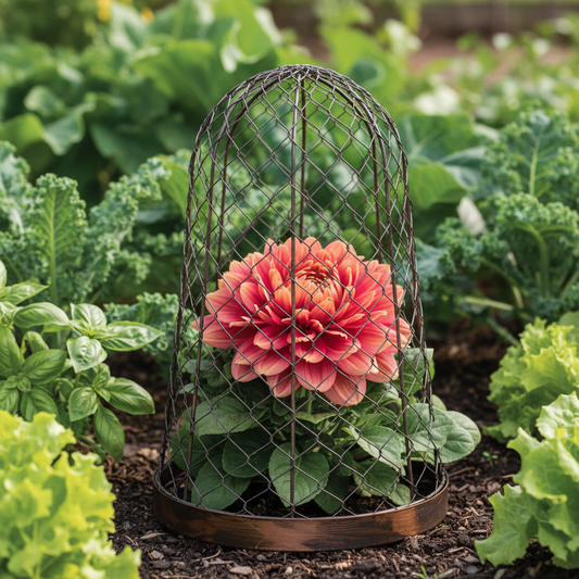 Metal Garden Cloche Rustic Bell Dome | 30cm x 48cm Plant Protection