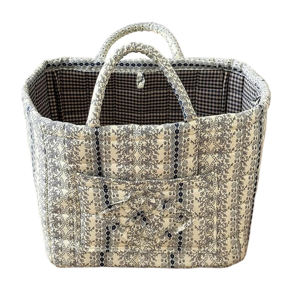 Fabric Storage Basket with Handles - Laundry Hamper