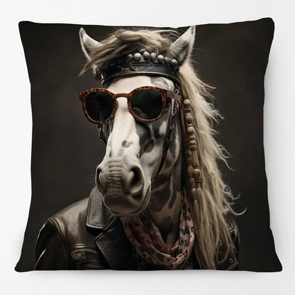 Cushion Cover Funky Farm Vintage Fox Highland Cow Sheep Alpaca Goat Donkey Horse