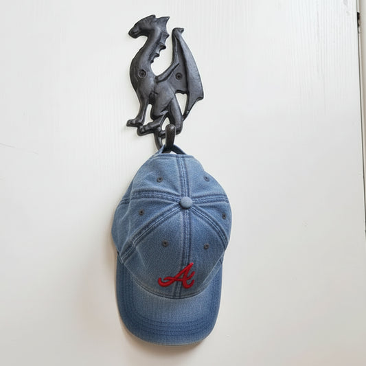 Vintage Cast Iron Dragon Wall Hook | Gothic Decorative Hanger