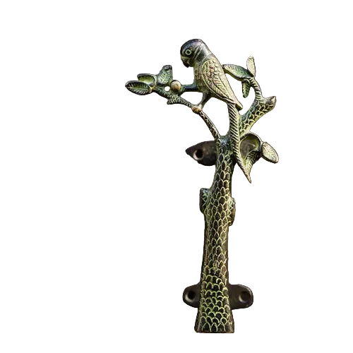Vintage Brass Parrot Door Handle | Left or Right Facing | 21cm Decorative Pull