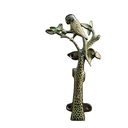 Vintage Brass Parrot Door Handle | Left or Right Facing | 21cm Decorative Pull
