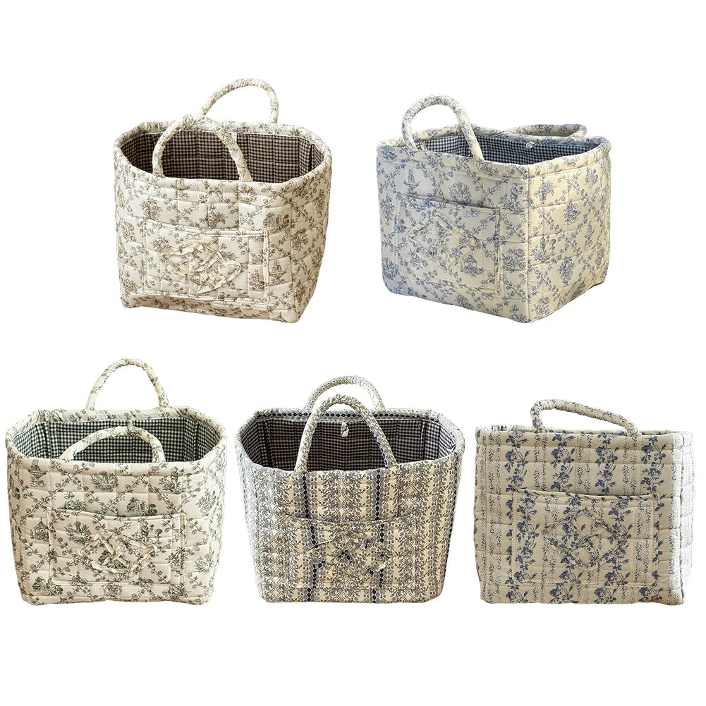 Fabric Storage Basket with Handles - Laundry Hamper