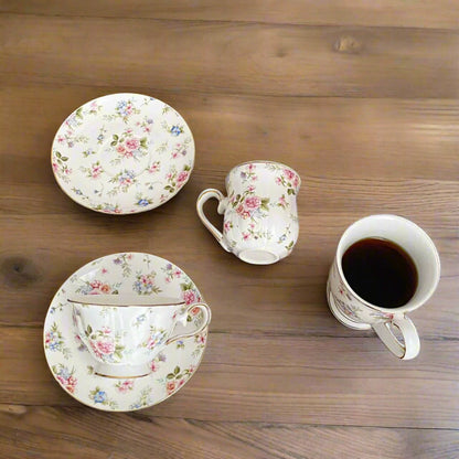 Mug Cup Vintage Floral Cottage