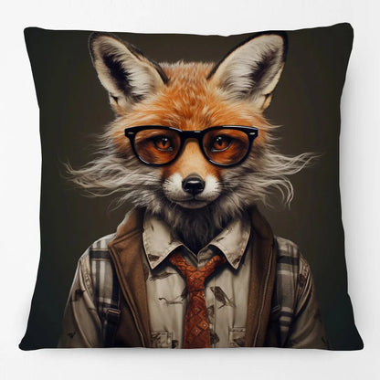 Cushion Cover Funky Farm Vintage Fox Highland Cow Sheep Alpaca Goat Donkey Horse