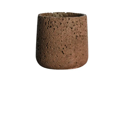 Pot Planter Flower Rustic Garden Concrete Stone Style