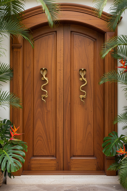 Brass Snake Cobra Door Handle Cabinet Pull Bronze Antique