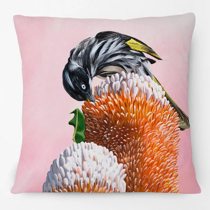 Australian Birds Cushion Cover | Rainbow Lorikeet Black Cockatoo Magpie & More | 45cm